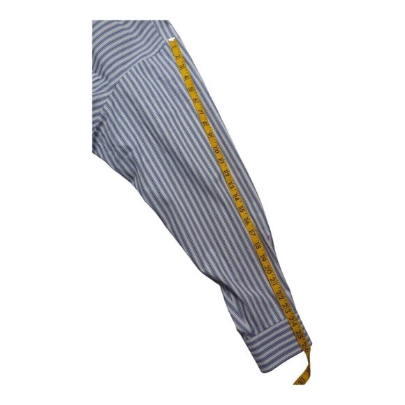 American Living Dress Shirt Size 16 1/2 / 36/37 Color Blue Black White - Picture 4 of 11